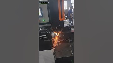 Small Round Pipe Cutting Machine AUTOMATICLLY. Fiber Laser Cutting Machine #fiberlasercuttingmachine