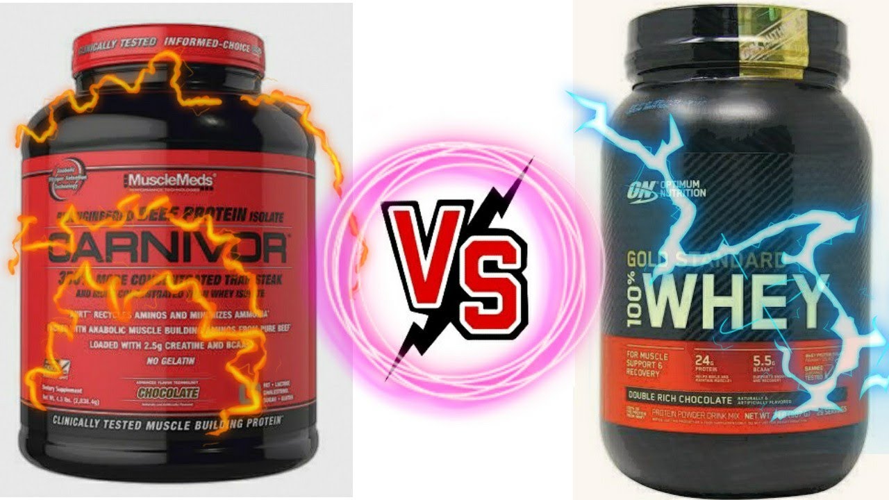 Carnivor Proteína de carne VS Gold Standard Whey protein YouTube