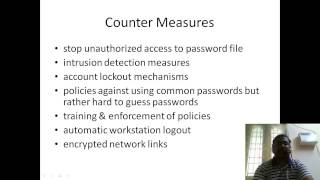 Lecture 2 User Authentication - Prof Rajiv Vincent, VIT University