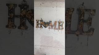 Luxury Epoxy HOME Key Holder 🏡🔑 | Gold Flake Resin Decor