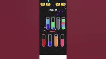 2022! Water Sort Level 90 Walkthrough Solution Android/iOS