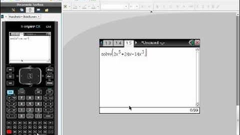 Solving Polynomial Equations with Your Ti Nspire CAS CX