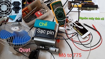 Cách chế nguồn 3v, 5v, 12v từ nguồn máy tính cũ, DIY 3v, 5v, 12v source from old computer source,