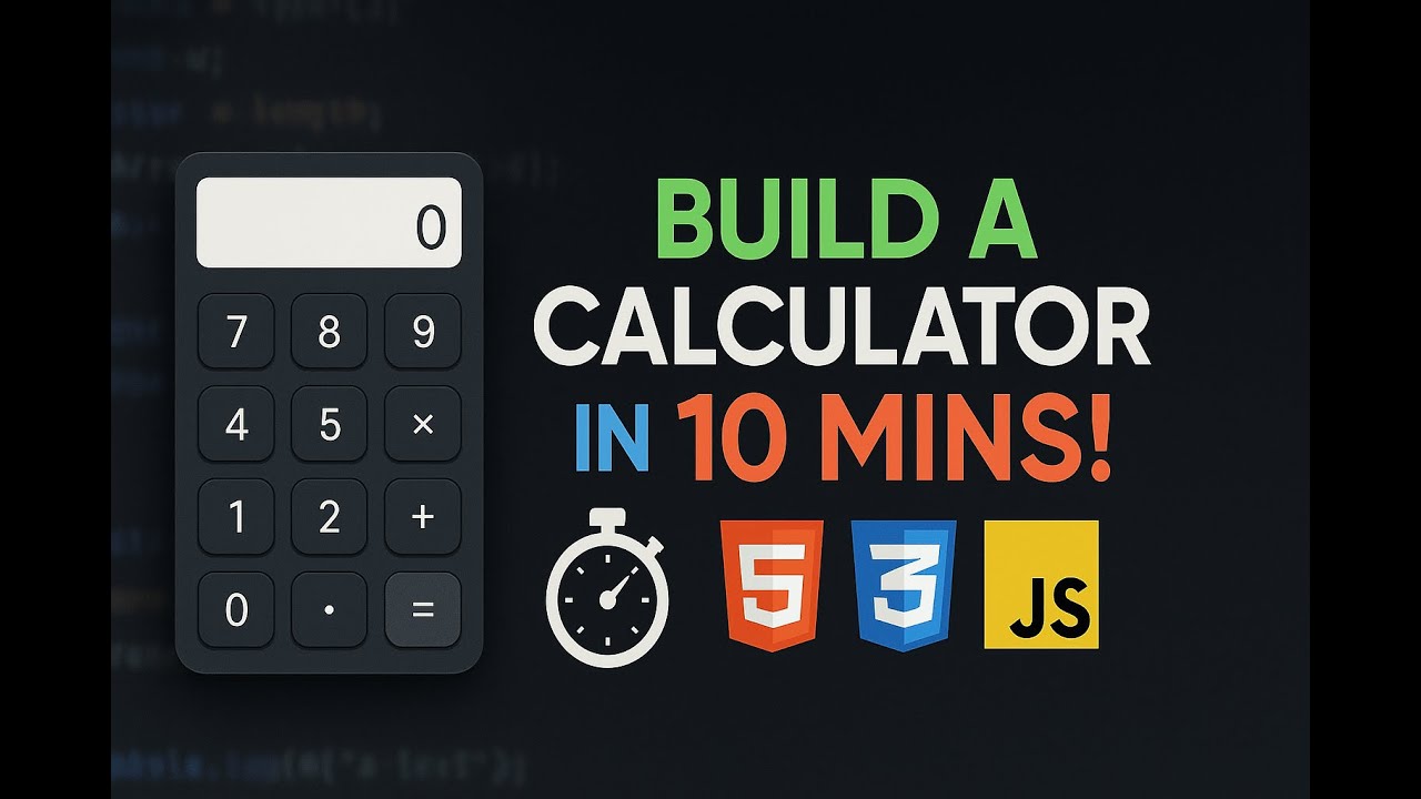 #Project1:Build a simple calculator using HTML, CSS & Js – perfect for ...