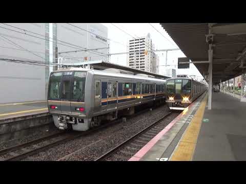 【普通到着！】JR神戸線 207系 普通西明石行き 321系 普通京都行き 西宮駅