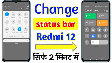 Redmi 12 status bar change setting | redmi 12 me status bar change kaise kare