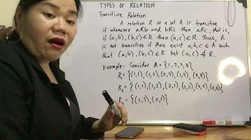 Types of Relation : Transitive Relation | Prof. Glenda R. Tandingan
