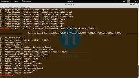 How to use Automater   URL Domain,IP address and md5 Hash Analysis Tool