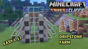 Easy 1.18+ Automatic dripstone farm in MCPE (Bedrock/Xbox/PS4/switch/windows 10)