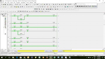 Simulasi Traafic Light 4 Jalur CX-Programmer Type Device CS1G-H
