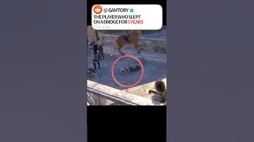 The player who slept on a bridge for 5 years #game #story #meme