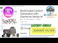 Multimodal Content Generation with Gemini on Vertex AI | Easiest Working Guide #qwiklabsarcade2026
