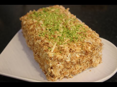 طرز تهیه شیرینی ناپلئونی کلاسیک با بهترین کرم و مزه، کرم دیپلمات، آموزش شیرینی ناپلئونی با طعم قنادی