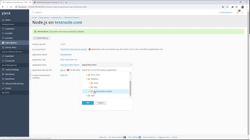 การเรียกใช้งาน Node js l Plesk