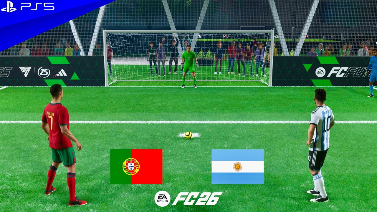 FC 26 VOLTA FOOTBALL | RONALDO VS MESSI | PORTUGAL VS ARGENTINA | PENALTY SHOOTOUT - PS5