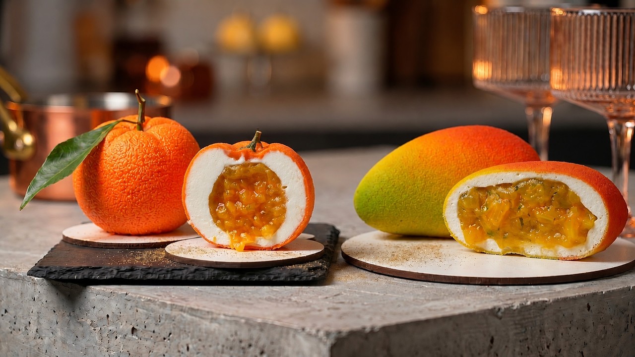 🥭🍊 Two Viral Fruit Desserts by Cedric Grolet in One Video! - YouTube