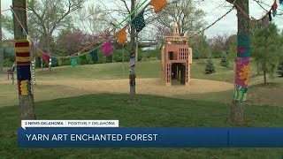 POSITIVELY OKLAHOMA: Enchanted yarn forest pops up at Gathering Place
