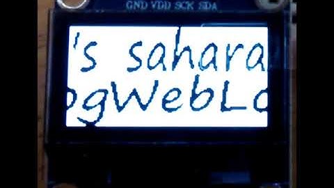 SSD1306 Horizontal Scroll