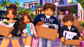 MOVING INTO OUR DREAM MANSION!🏡 $10M (Realistic Roblox Bloxburg Roleplay)