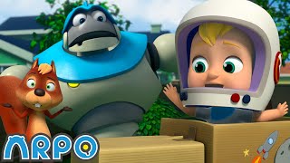 ARPO the Robot | Rocket Ship - Squirrel in SPACE!!! | NEW VIDEO | Funny Cartoons for Kids