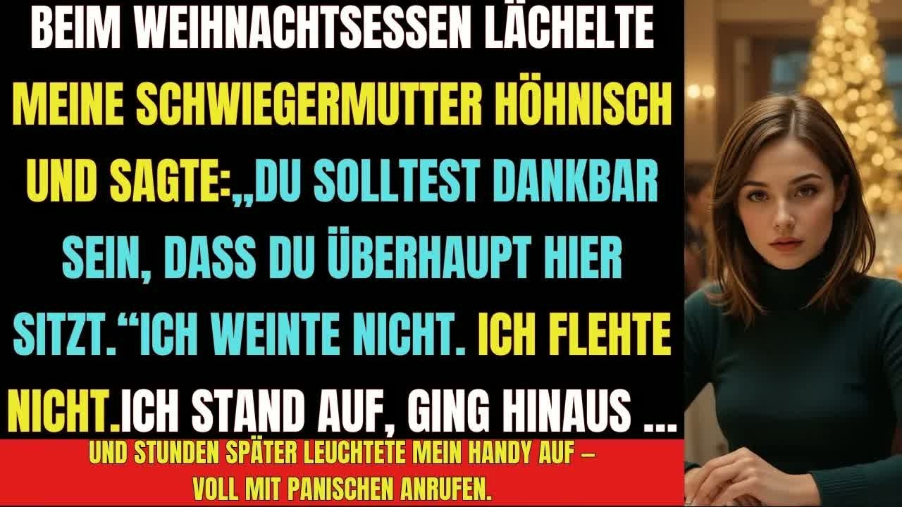 👉 „Beim Weihnachtsessen sagte sie das Falsche – Stunden später kam die Polizei “