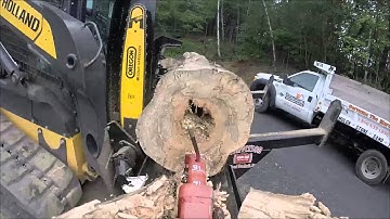 Skid Steer Fire Wood Processor Attachment, Halverson HWP-140 HD, Dominic