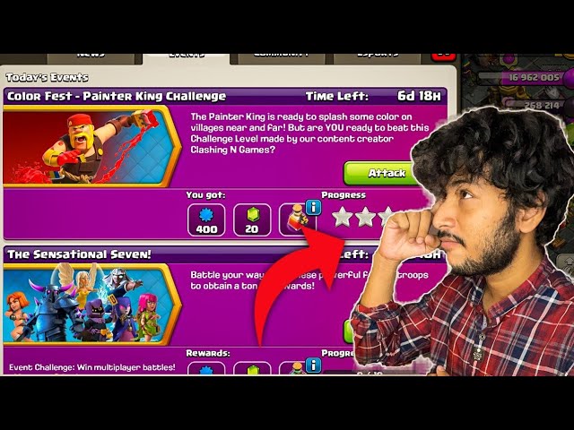 Easily 3 STAR the PAINTER KING CHALLENGE with this GUIDE! Clash of