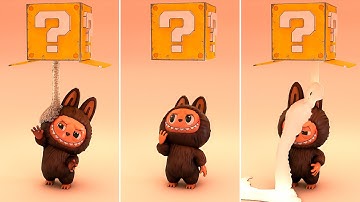 Labubu vs Stuff | Satisfying Blender 3D Physics Simulation [Compilation]