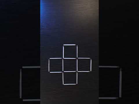 4 спички 3 квадрата #головоломки #puzzle #задачиналогику #загадки