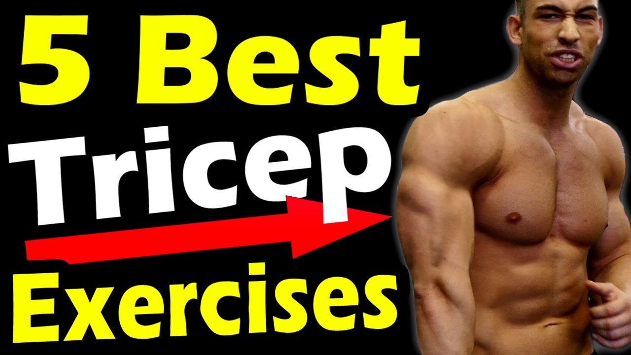 Best Tricep Workout with Dumbbells ➟ Top 5 at Home Triceps Dumbbell  Exercises for Big Mass Women Men 