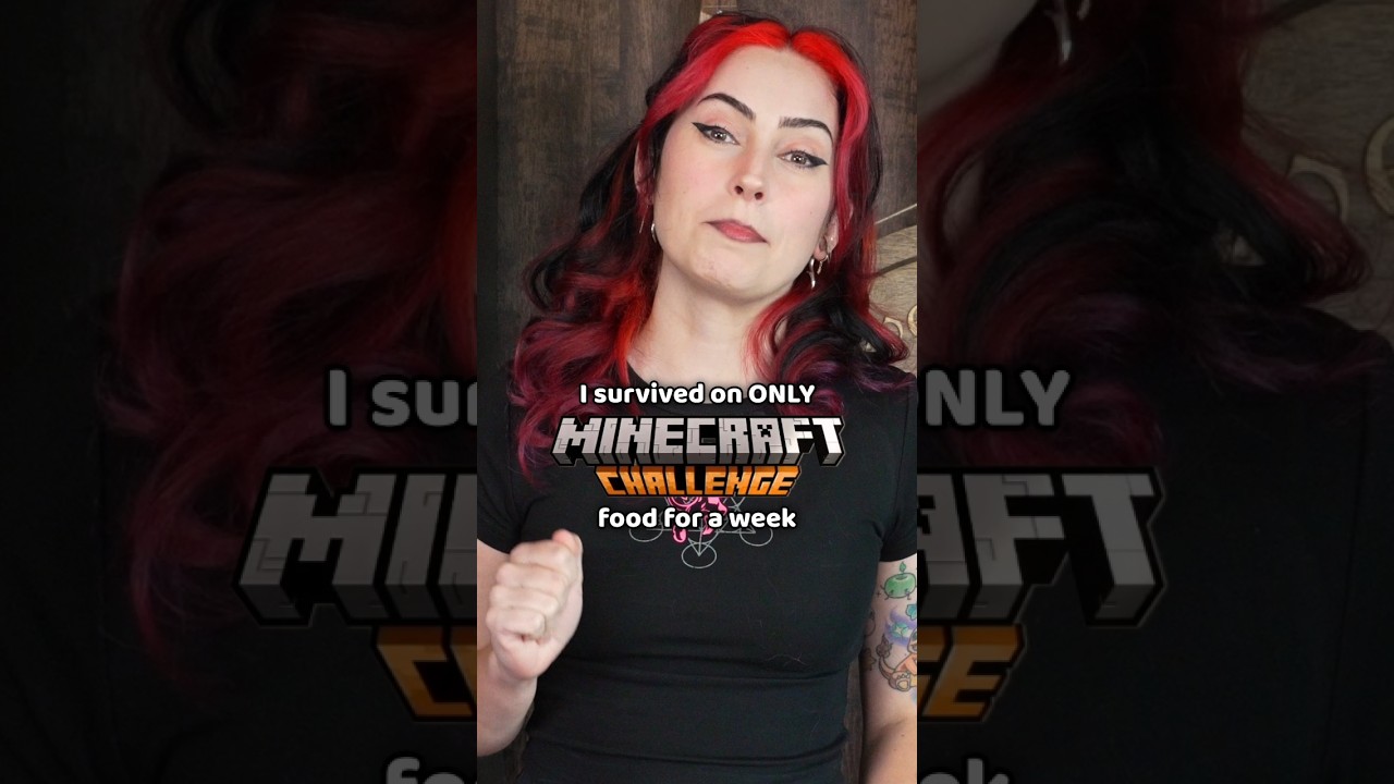 I survived on ONLY Minecraft food for a week...