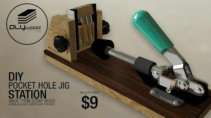 DIY pocket hole jig station - made from scrap wood