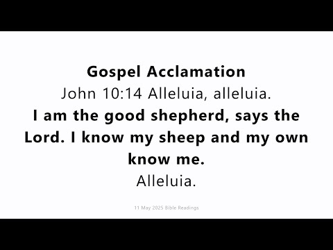 11 May 2025 Catholic Mass Bible Reading 