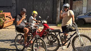 MOSTRANDO TODAS AS BIKE MOTORIZADA QUE TEM NA VILA 
