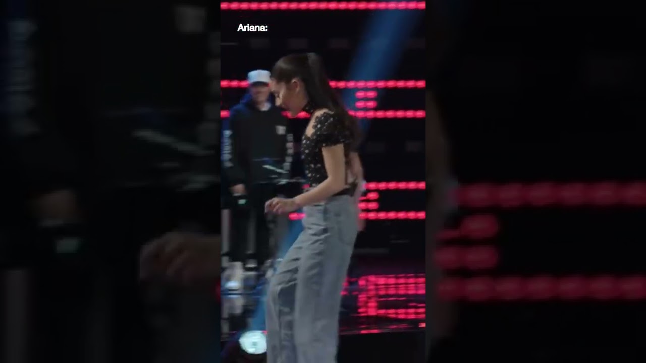 Ariana Grande casually jumps off end of the stage in HIGH heels