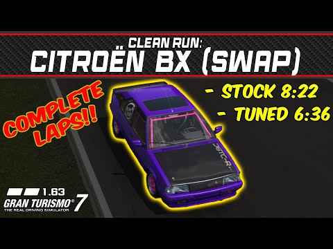 GT7 - Clean Run: Citroën BX 19 TRS '87 swap - Gran Turismo 7