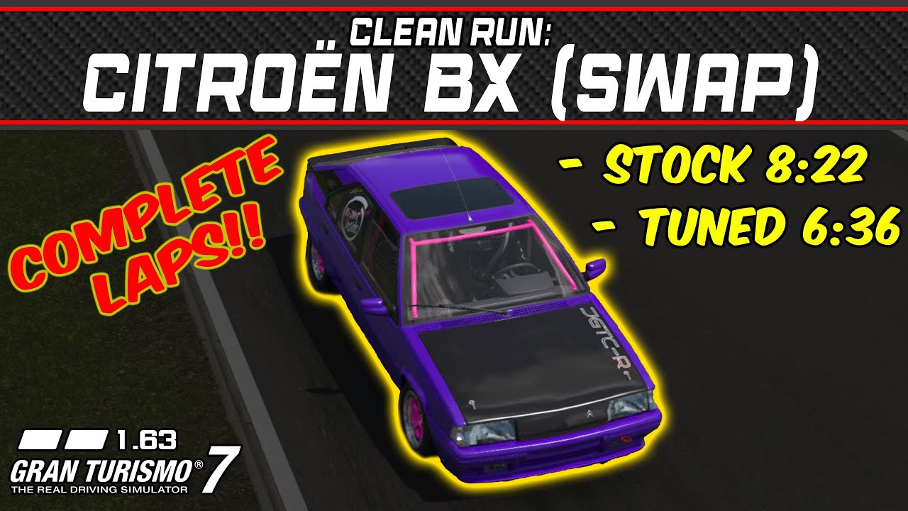 グラセフ GT7 - Clean Run: Citroën BX 19 TRS '87 swap - Gran Turismo 7