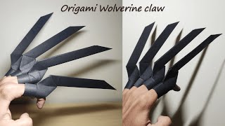 How to make paper Wolverine claw | Origami Wolverine claw