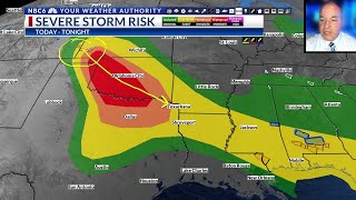 Strong to severe storms are again possible Thursday night