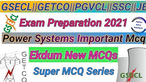 Power System Important Mcq||GETCO Exam Preparation||GSECL Exam Preparation||PGVCL