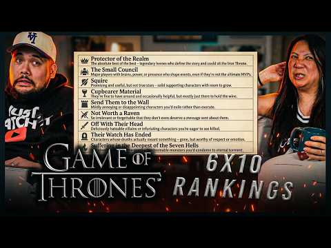 Game of Thrones Season 6 Character Tier List | How 6x10 Changed Everything