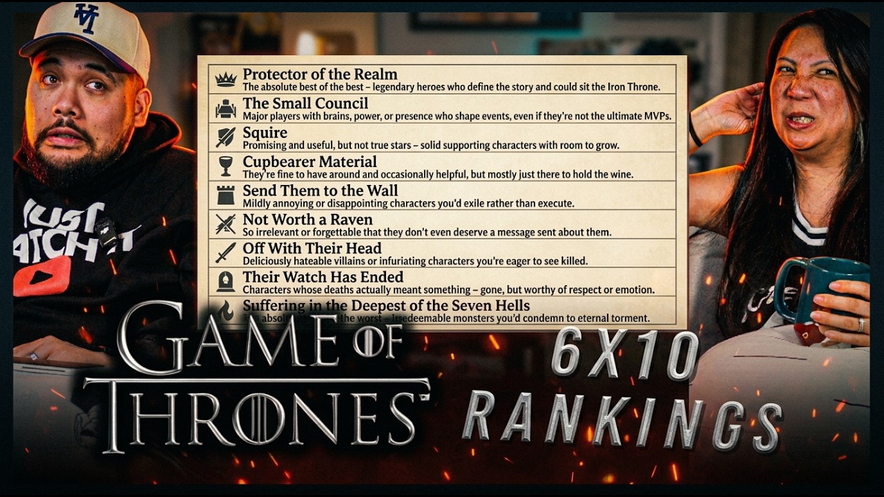 GAME OF THRONES Character Ranking After 6x10 | Our Season 6 Feelings Now