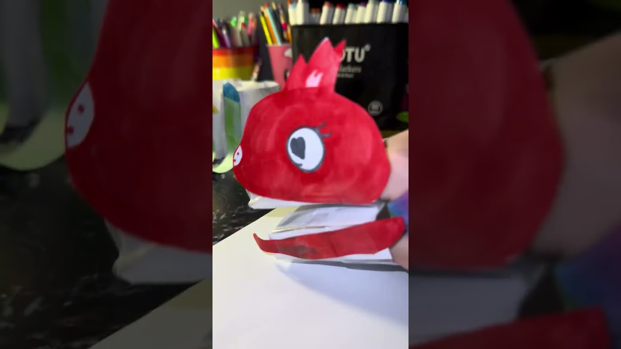 How to make a dragon puppet (SUPER EASY) part 2