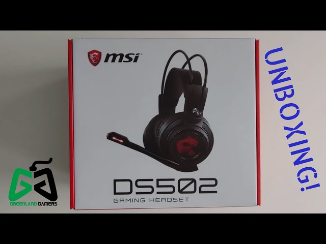 MSI DS502 Gaming Headset Unboxing - YouTube