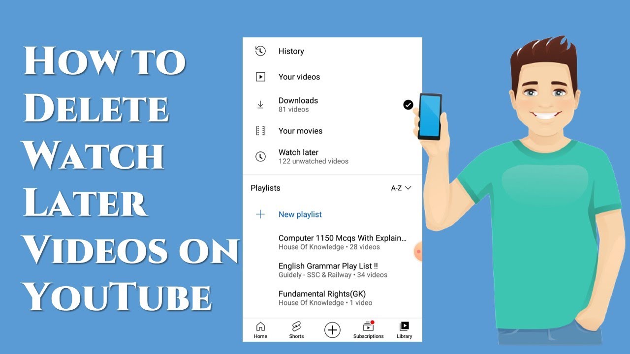how to delete watch later videos on youtube | Delete watch later videos ...