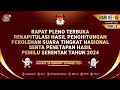 Rekapitulasi Nasional Hasil Pemilihan Presiden Provinsi Sulawesi Utara