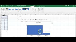 histogram of continuous data in Excel