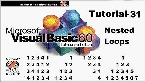 Nested loop in Visual Basic | pattern programs in visual basic Tutorial 31