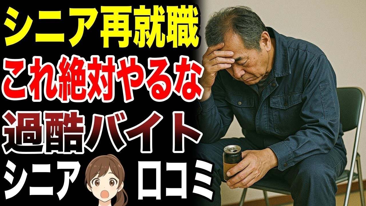 【老後後悔】定年後に再就職して過酷だったバイト経験談　口コミ30選紹介します　#高齢者  #口コミ
