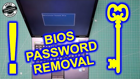 How to remove bios password in hp laptop